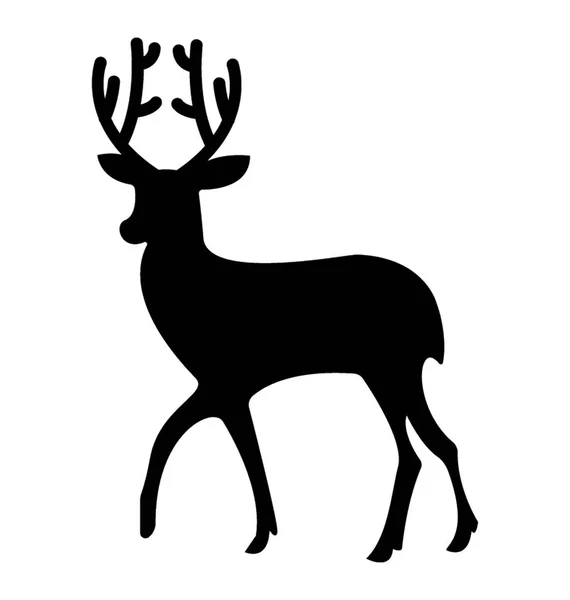 鹿动物的孤立图标设计 — 图库矢量图片