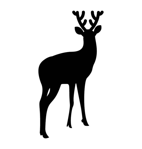 Icono Diseño Aislado Animal Venado — Vector de stock