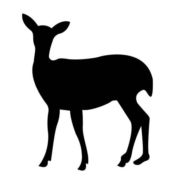 Изолированная иконка оленя
