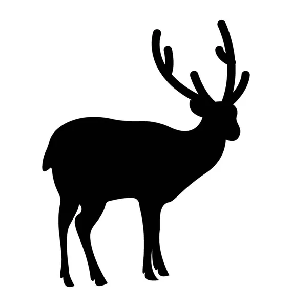 Icono Diseño Aislado Animal Venado — Archivo Imágenes Vectoriales
