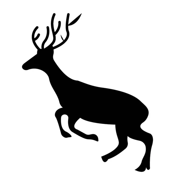 Icono Diseño Aislado Animal Venado — Archivo Imágenes Vectoriales