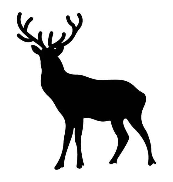 Icono Diseño Aislado Animal Venado — Archivo Imágenes Vectoriales