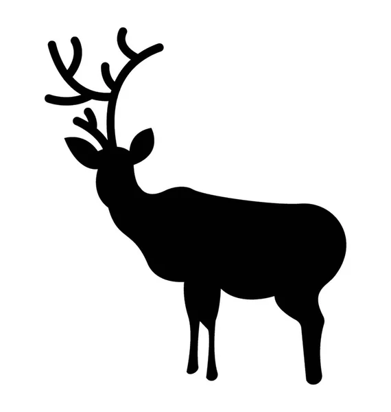 Stag Silhuett Vektor Symbol — Stock vektor