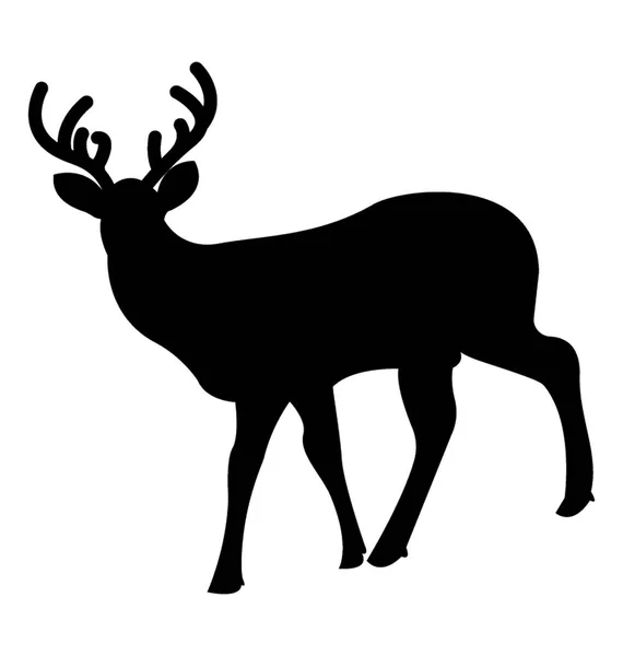 Stag Silhuett Vektor Symbol — Stock vektor