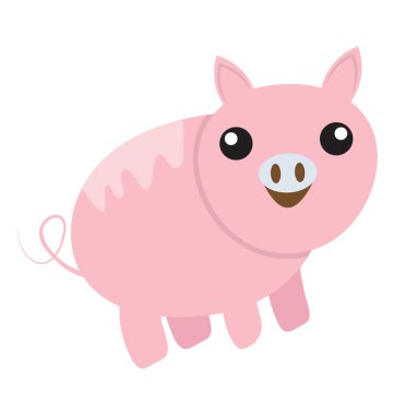 Çok güzel çizgi film domuz simgesi