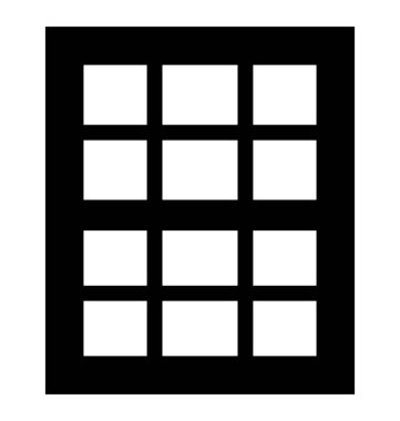 Plantation çekim glif vektör simgesi