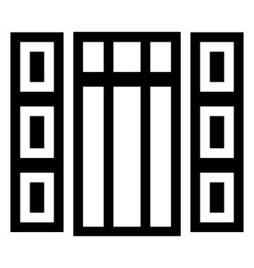 Plantation çekim glif vektör simgesi