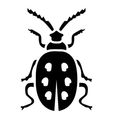 Sarı böceği resmeden ile bacakları olan bir böcek 