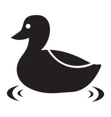 Ördek resmeden bir hayvan simgesi