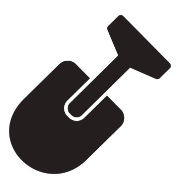 Bir kürek kürek, çamur kazmak için geniş Bıçak aracıyla gibi 