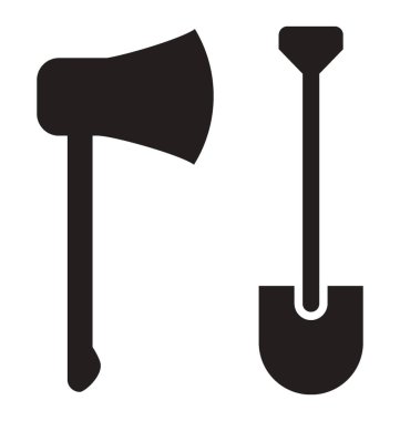 Uzun ahşap sapı ve kesme ve kereste bölmek için kafasına keskin bıçak aracıyla balta denilen 