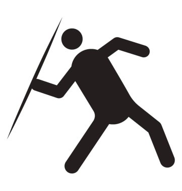 Cirit resmeden bir sopayla insan bir avatar simge