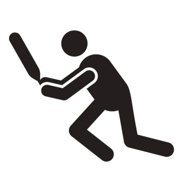 Kriket oynarken bir insan avatar simge