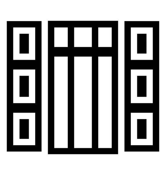 Плантація Затвора Гліф Векторна Іконка — стоковий вектор