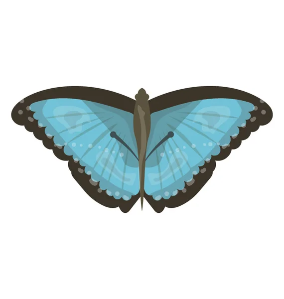 Insecte Papillon Assoit Habituellement Sur Les Fleurs — Image vectorielle
