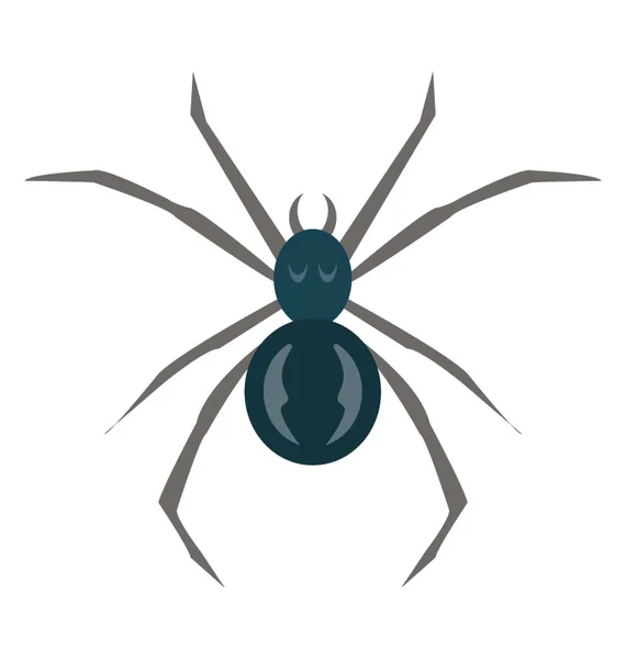 Symbol Eines Insekts Mit Langen Beinen Das Spinnen Zeigt — Stockvektor