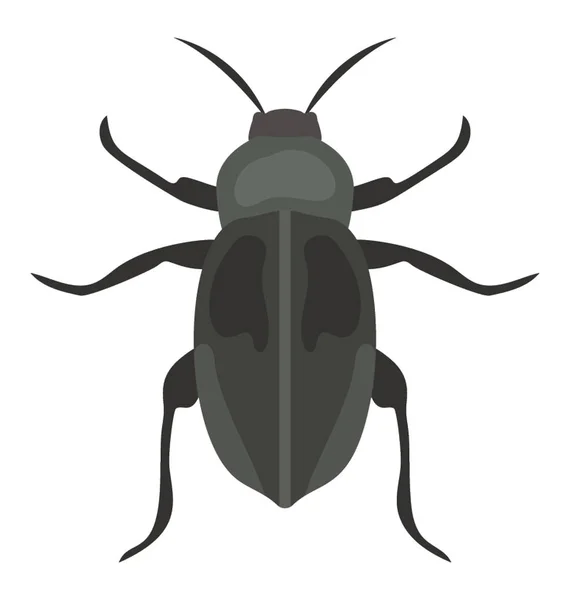 Εικονίδιο Ενός Εντόμου Έχοντας Έξι Πόδια Που Απεικονίζουν Dor Bug — Διανυσματικό Αρχείο
