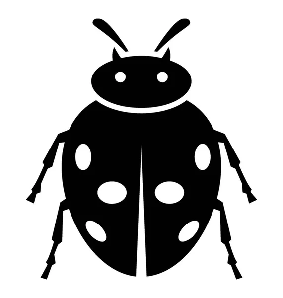 Icono Insecto Que Tiene Seis Patas Que Representan Insecto Rojo — Archivo Imágenes Vectoriales