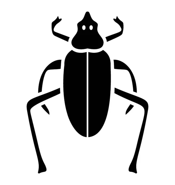 Ikonen För Insekt Som Har Fyra Ben Och Antenn Föreställande — Stock vektor