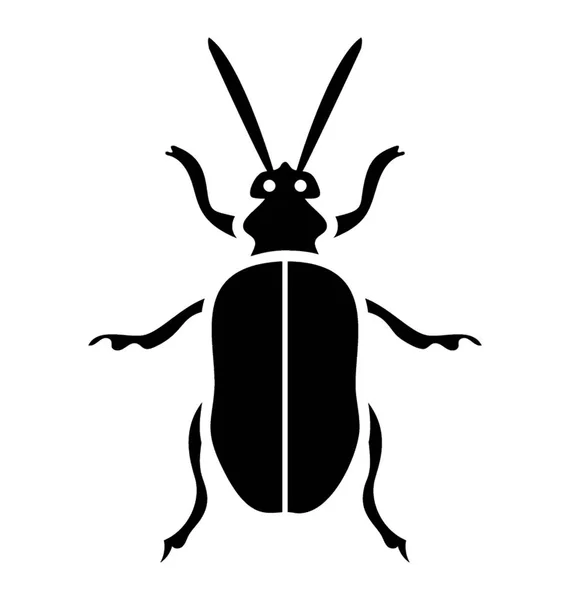 Ikone Eines Insekts Mit Vier Beinen Und Antenne Die Wasserwanze — Stockvektor
