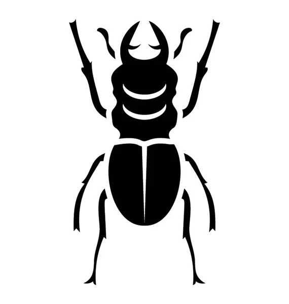 Weevil Böceği Olarak Bilinen Küçük Bacakları Olan Böcek — Stok Vektör