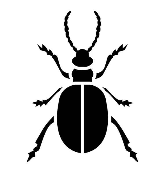 カブトムシを描いた脚を持つ昆虫 — ストックベクタ