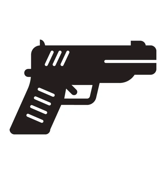 Ikone Einer Handfeuerwaffe Die Walther Darstellt — Stockvektor