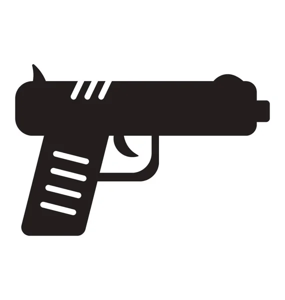 Pictogram Voor Een Beeltenis Van Walther Pistool — Stockvector