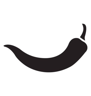 Biber kağıt glif vektör simgesi