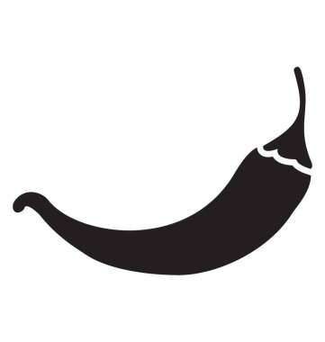 Biber kağıt glif vektör simgesi