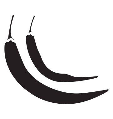 Chilies biber vektör simgesi