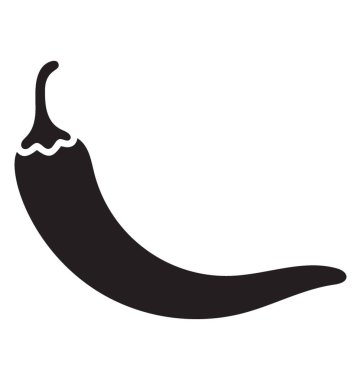 Biber kağıt glif vektör simgesi