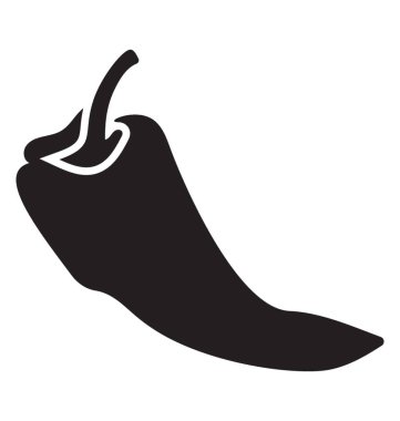 Biber kağıt glif vektör simgesi