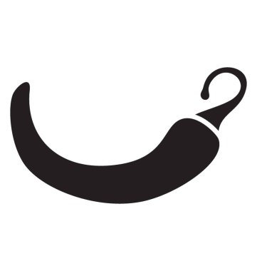 Biber kağıt glif vektör simgesi