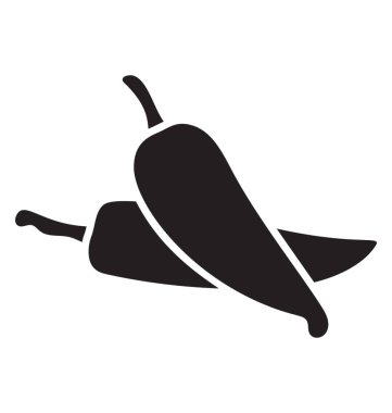Chilies biber vektör simgesi