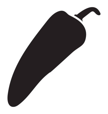 Biber kağıt glif vektör simgesi