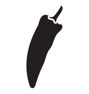 Biber kağıt glif vektör simgesi