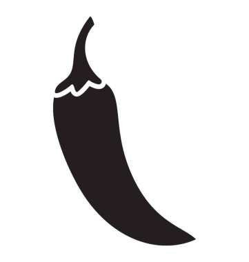 Biber kağıt glif vektör simgesi