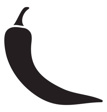 Biber kağıt glif vektör simgesi