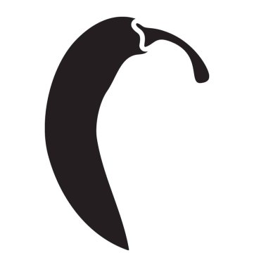 Biber kağıt glif vektör simgesi