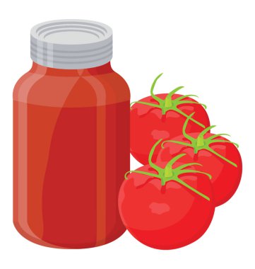 Hava geçirmez kavanoz bir uzun süre taze domates domates püresi sensualizing  