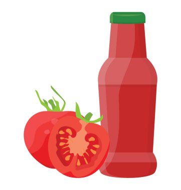 Hava geçirmez bir şişe ketçap kutsal kişilerin resmi içinde kırmızı sos 