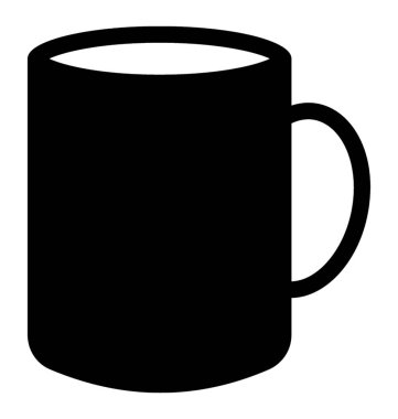 O göstermek, kupa kahve içecek içeren kupa 