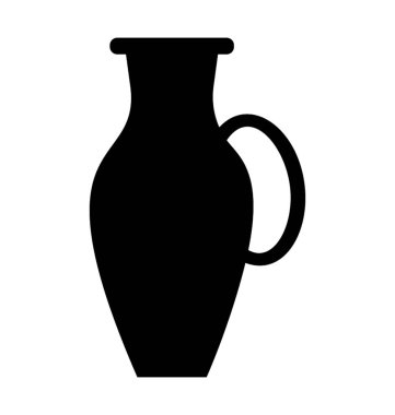 Seramik sürahi tasvir eden kil ile yapılan sürahi 