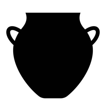 Simge toprak kap üzerinde gösterilen kil tarafından yapılan pot 