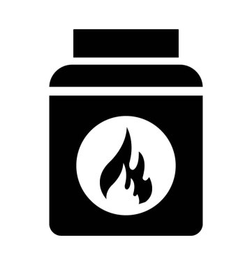 Alev ile brülörleri, mutfak ocağı simgesi 