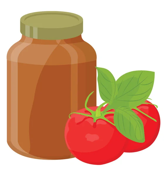 Tomatenfrito Container Für Leckeres Fast Food — Stockvektor