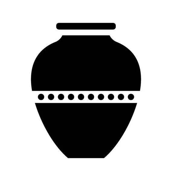 埃及设计的一个罐子称为粘土罐 — 图库矢量图片