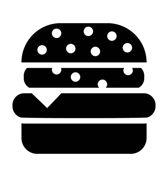 Fast Food Considéré Comme Article Indésirable Hamburger — Image vectorielle