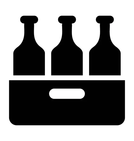 Caja Botella Que Contiene Líquido Para Beber — Archivo Imágenes Vectoriales